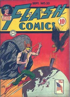 Origin and First Appearance, The Shade, Flash Comics #33, September, 1942. Click for value