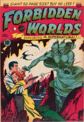 Forbidden Worlds #1 from American Comics Group. Click for values