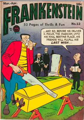 Frankenstein Comics #12: Click Here for Values