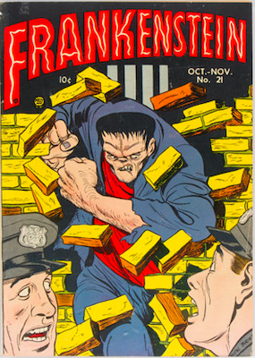 Frankenstein Comics #21: Click Here for Values