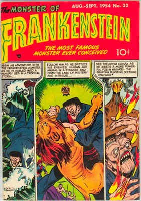 Frankenstein Comics #32: Click Here for Values