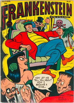 Frankenstein Comics #8: Click Here for Values