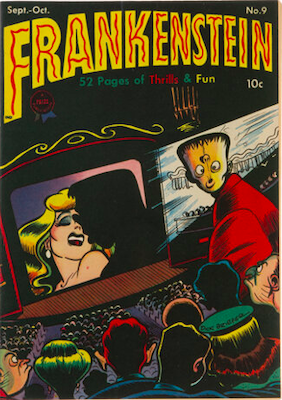 Frankenstein Comics #9: Click Here for Values