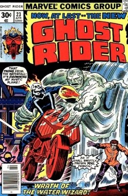 Origin and First Appearance, Aqueduct, Ghost Rider #23, Marvel Comics, 1977. Click for value