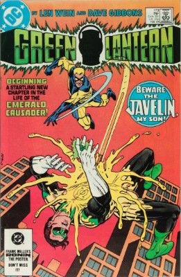 Origin and First Appearance, Javelin, Green Lantern #173, DC Comics, 1984. Click for value