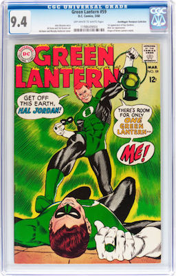 100 Hot Comics: Green Lantern #59, 1st Guy Gardner. Click to find one at Goldin