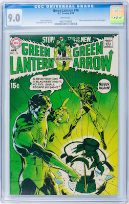 100 Hot Comics: Green Lantern #76, 1st Neal Adams on Title. Click to buy a copy at Goldin