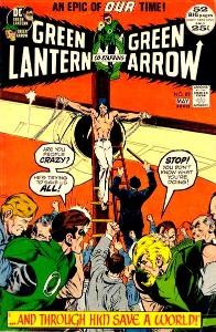 vintage comic books from the Bronze age: Green Lantern and Green Arrow