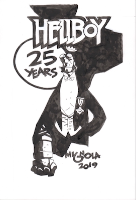 Hellboy: 25 Years Sketchbook: Click Here for Values