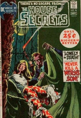 Click to see the value of the Bernie Wrightson cover-art for House of Secrets #93