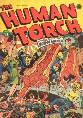 Human Torch #13: Click Here for Values