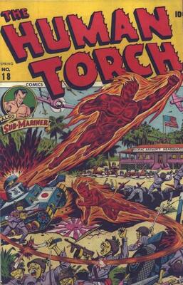 Human Torch #18: Click Here for Values