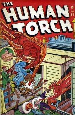 Human Torch #22: Click Here for Values