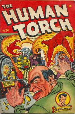 Human Torch #24: Click Here for Values