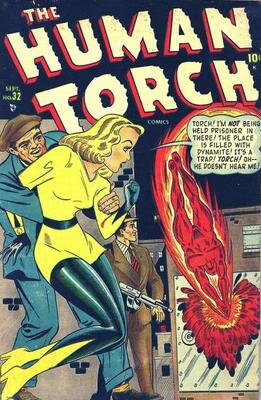 Human Torch #32: Click Here for Values