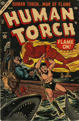 Human Torch #37: Click Here for Values