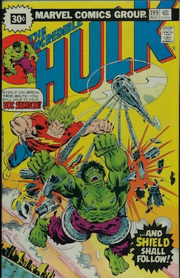 Incredible Hulk #199 30c Variant Edition May, 1976. Price in Starburst
