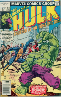 Incredible Hulk #212 35c Price Variant