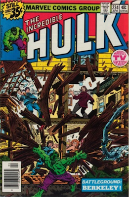Incredible Hulk #234 is a later book. Nothing really important happens in this comic book. It is not featured in a TV show or movie (yet!). It is a low-demand book.