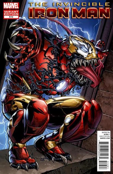 #30: Invincible Iron Man 512 Stroman Venom Variant (2012). Click for values