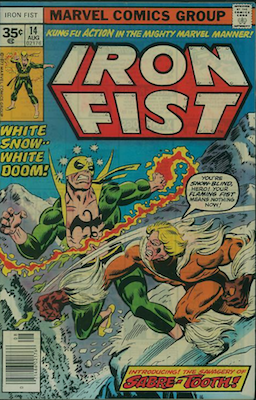iron fist comic bronze age books valuable most comics marvel 1976 sellmycomicbooks sabertooth sabretooth book sell mike tooth power night