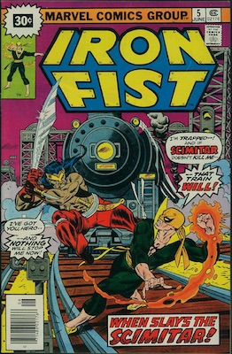Iron Fist #5 30c Variant June, 1976. Price in Starburst