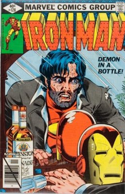 Iron Man #128, Tony Stark Alcoholism Story. Click for values