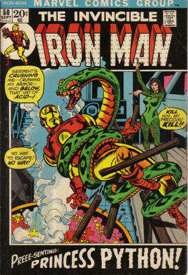 Iron Man #50: Click Here for Values