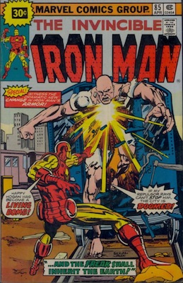 Iron Man #85 Marvel 30 Cent Price Variants April, 1976. Starburst Price