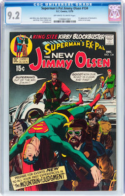 Superman's Pal Jimmy Olsen #134 is hot property, thanks to the 1st Darkseid cameo. Click to buy a CGC 9.2 copy