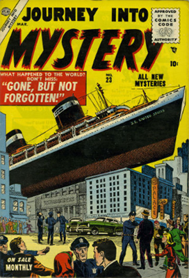 Journey Into Mystery #23 (March 1955): First Appearance of Comics Code. Click for value