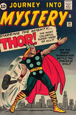Journey into Mystery #89: Origin of Thor retold; classic cover. Click for values