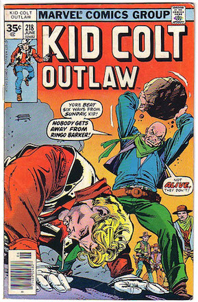 RARE! Kid Colt Outlaw #218 Marvel 35c Price Variant Edition