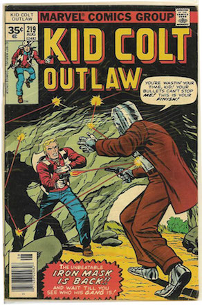 RARE! Kid Colt Outlaw #219 Marvel 35 Cent Price Variant Edition