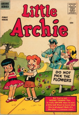 Little Archie #1: First in spin-off series; Only 42 graded copies in the CGC census. Click for value