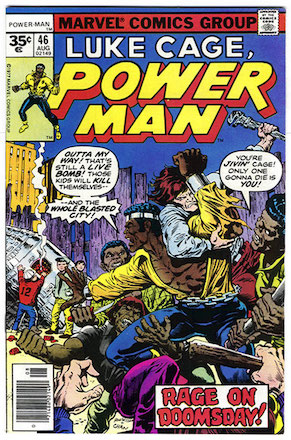 (Luke Cage) Power Man #46 Marvel 35 Cent Price Variant