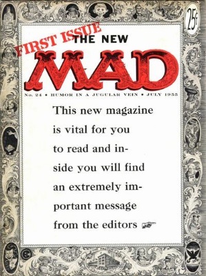 Mad Magazine #24. The change to a magazine format meant EC Comics could dodge the Comics Code Authority censorship. Click for values