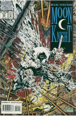 Marc Spector: Moon Knight #55 (1993); New Look by Platt. Click for values.