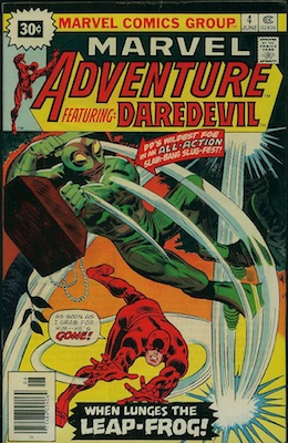 RARE! Marvel Adventure Featuring Daredevil #4, 30c Variant June,1976. Starburst Price