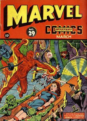 Marvel Mystery Comics #29: Click Here for Values