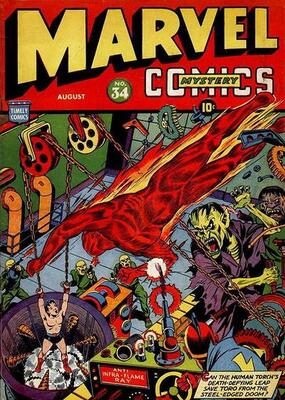 Marvel Mystery Comics #34: Click Here for Values