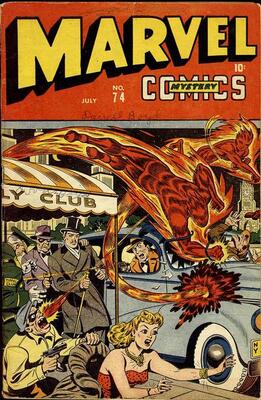 Marvel Mystery Comics #74: Click Here for Values