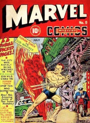 The classic cover art of Marvel Mystery Comics #9 makes it a sought-after Golden Age comic book