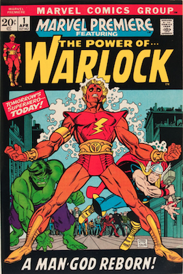 Marvel Premiere #1 (April, 1972): Warlock; First Appearance and Origin. Click for value