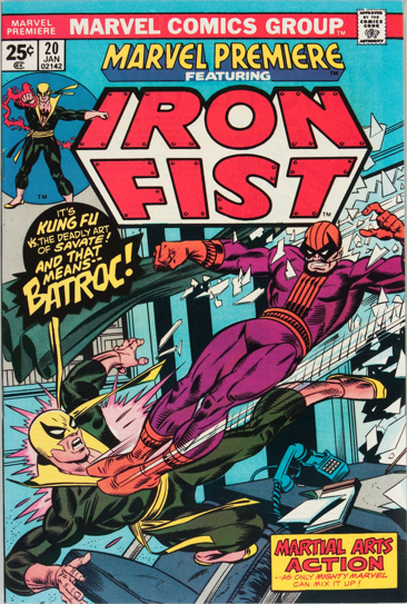 Marvel Premiere #20 (January, 1975): Iron Fist. Click for value