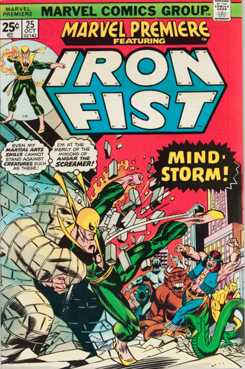 Marvel Premiere #25 (October, 1975): Last Iron Fist in title. Click for values