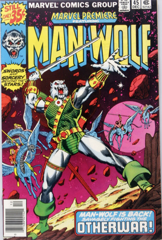 Marvel Premiere #45 (December, 1978): Man-Wolf. Click for values