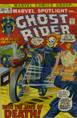 Marvel Spotlight #10, June, 1973: Ghost Rider. Click for value