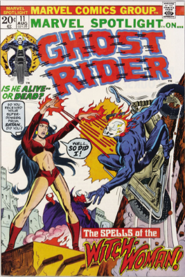 Marvel Spotlight #11, August, 1973: Ghost Rider. Click for value