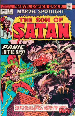 Marvel Spotlight #21, April, 1975: Son of Satan. Click for value